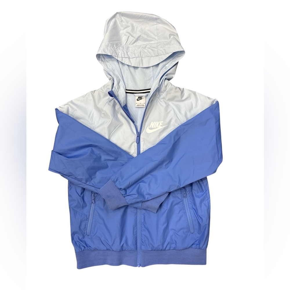 Big Kids' Nike Sportswear Windrunner Full Zip Jacket Blue /light blue - Like New